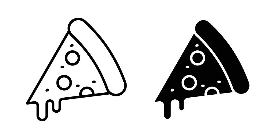 Pizza icon graphic element. web icon set Stock Illustration
