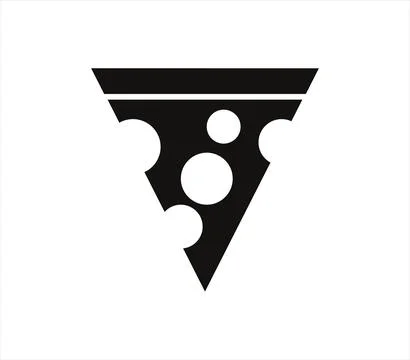 Pizza icon illustrated in vector on white background Stock Illustration