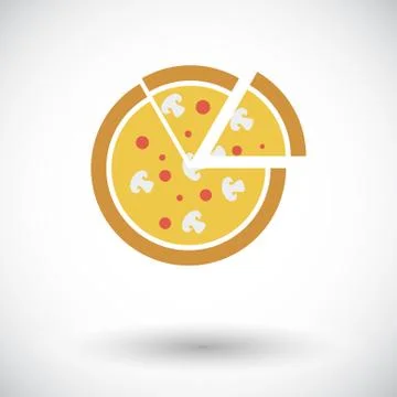 Pizza icon Stock Illustration