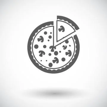 Pizza icon Stock Illustration