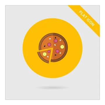 Pizza icon 스톡 일러스트