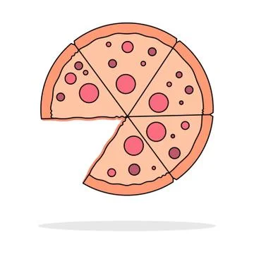 Pizza icon Stock Illustration