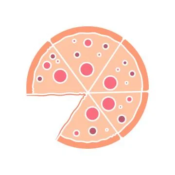 Pizza icon Stock Illustration