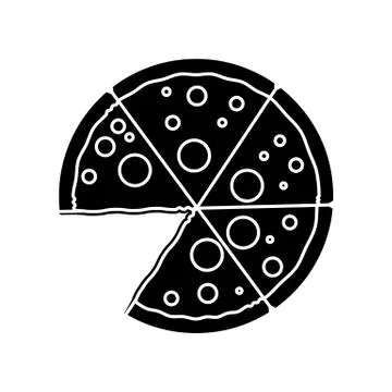 Pizza icon Stock Illustration