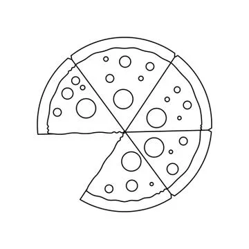 Pizza icon Stock Illustration