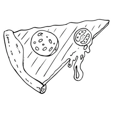 Pizza icon. Stock Illustration
