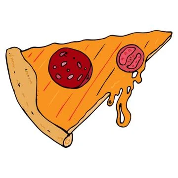 Pizza icon. Stock Illustration