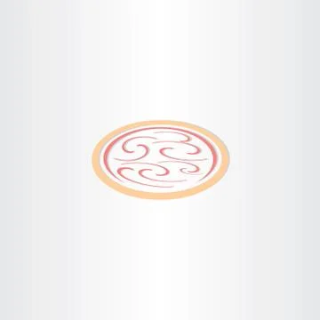Pizza icon logo vector Stock Illustration