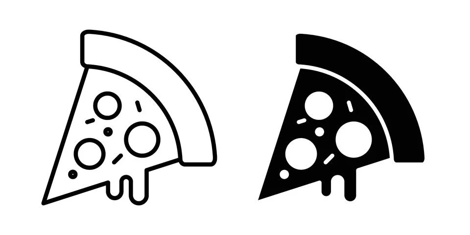Pizza icon or illustration vector symbols Stock Illustration