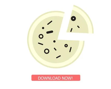 Pizza icon vector illustration design, fully editable and ready to use Stock Illustration