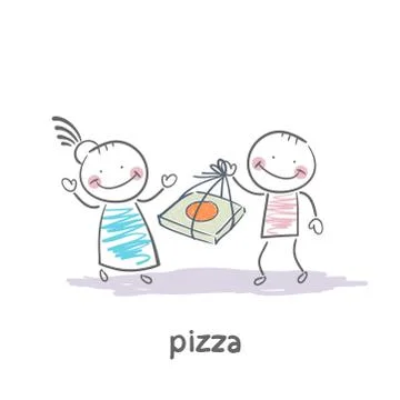 Pizza Illustrazione stock