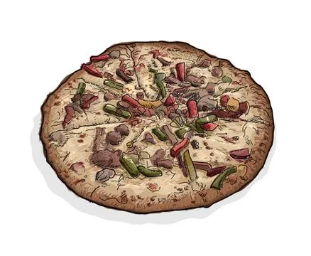 Pizza Stock Illustration