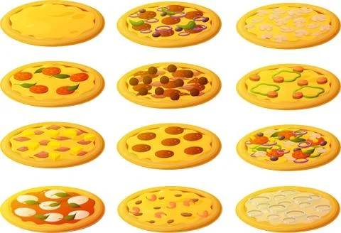 Pizza 库存插图