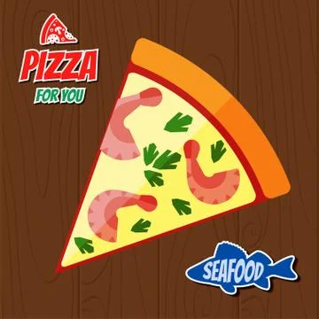 Pizza illustration Illustrazione stock