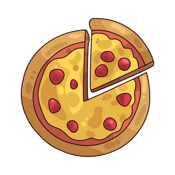 Pizza illustration Stockillustratie
