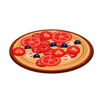 Pizza Illustration. Vector Design Stock Illustration