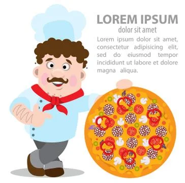 Pizza infographic Stock Illustration
