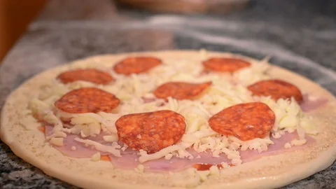 Pizza ingredients Stock-Footage 86280682