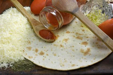 Pizza ingredients Stock Photos