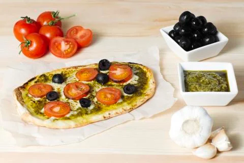 Pizza ingredients Stock Photos