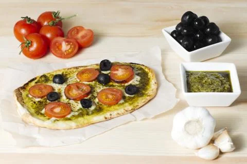 Pizza ingredients Stock Photos
