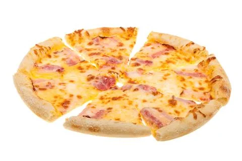 Pizza isolated Stock Photos