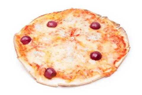 Pizza isolated on white background 스톡 사진