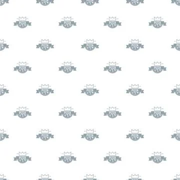 Pizza king pattern seamless Stock Illustration