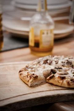 Pizza in the kitchen Stock Photos