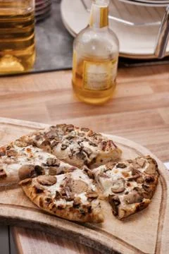 Pizza in the kitchen Stock Photos