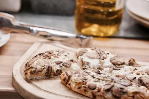 Pizza in the kitchen Stock Photos