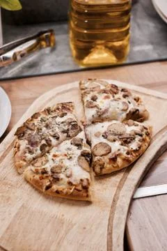 Pizza in the kitchen Stock Photos