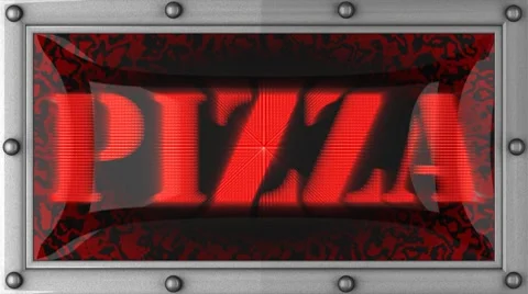 Pizza on led Stock-Footage 8745738
