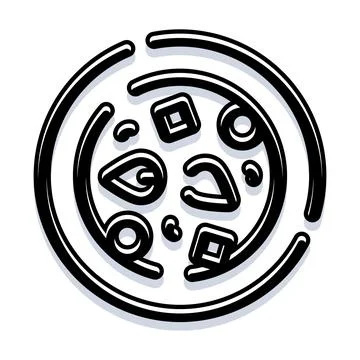 Pizza logo icon concept for fast food delivery Stock Illustration