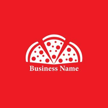 Pizza Logo, Restaurant Logo Design, Vector, EPS Stock Illustration