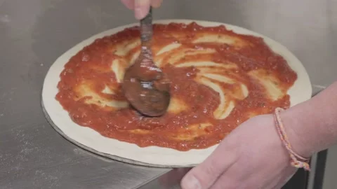 Pizza making 5 Video stock 147936275