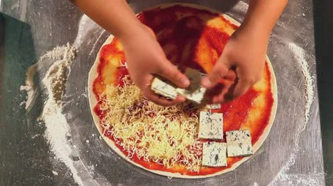 Pizza making Stock Footage 8975651