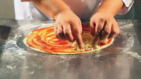 Pizza making Stock Footage 8975661