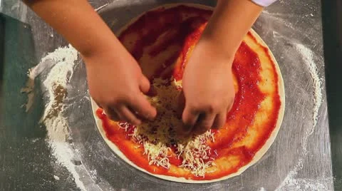 Pizza making Stock Footage 8986707