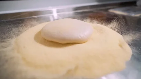 Pizza making with pizzaflour Stock Footage 240641167
