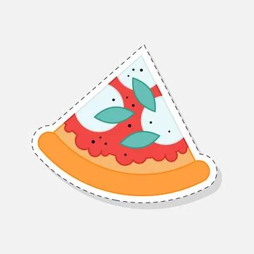Pizza Margherita Stock Illustration