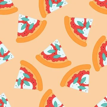 Pizza Margherita Stock Illustration