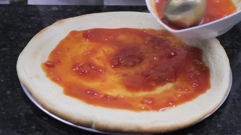 Pizza Marinara Stock Footage 85073036