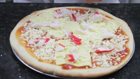 Pizza Marinara Stock Footage 85073171