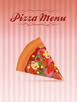 Pizza menu Stock Illustration