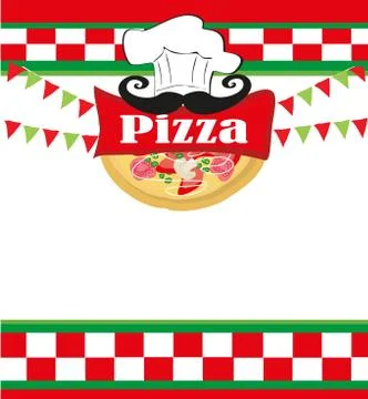 Pizza Menu Template Stock Illustration