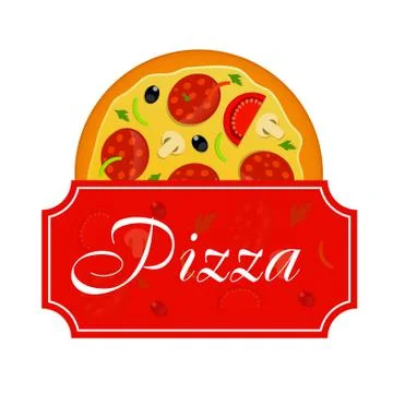 Pizza Menu Template Vector Illustration Stock Illustration