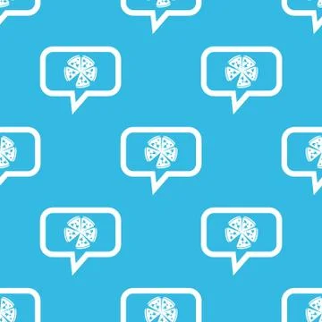 Pizza message pattern Stock Illustration
