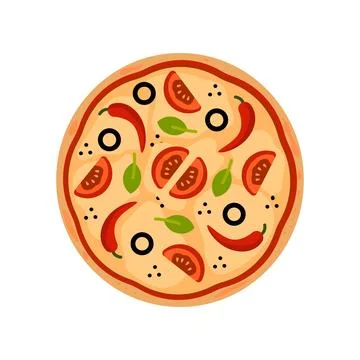 Pizza mexican Stock Illustration
