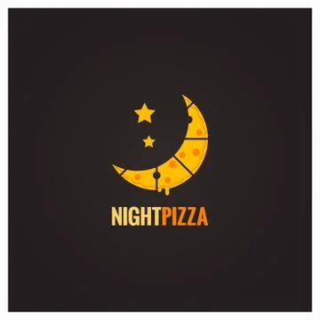 Pizza night concept design background Stock Illustration